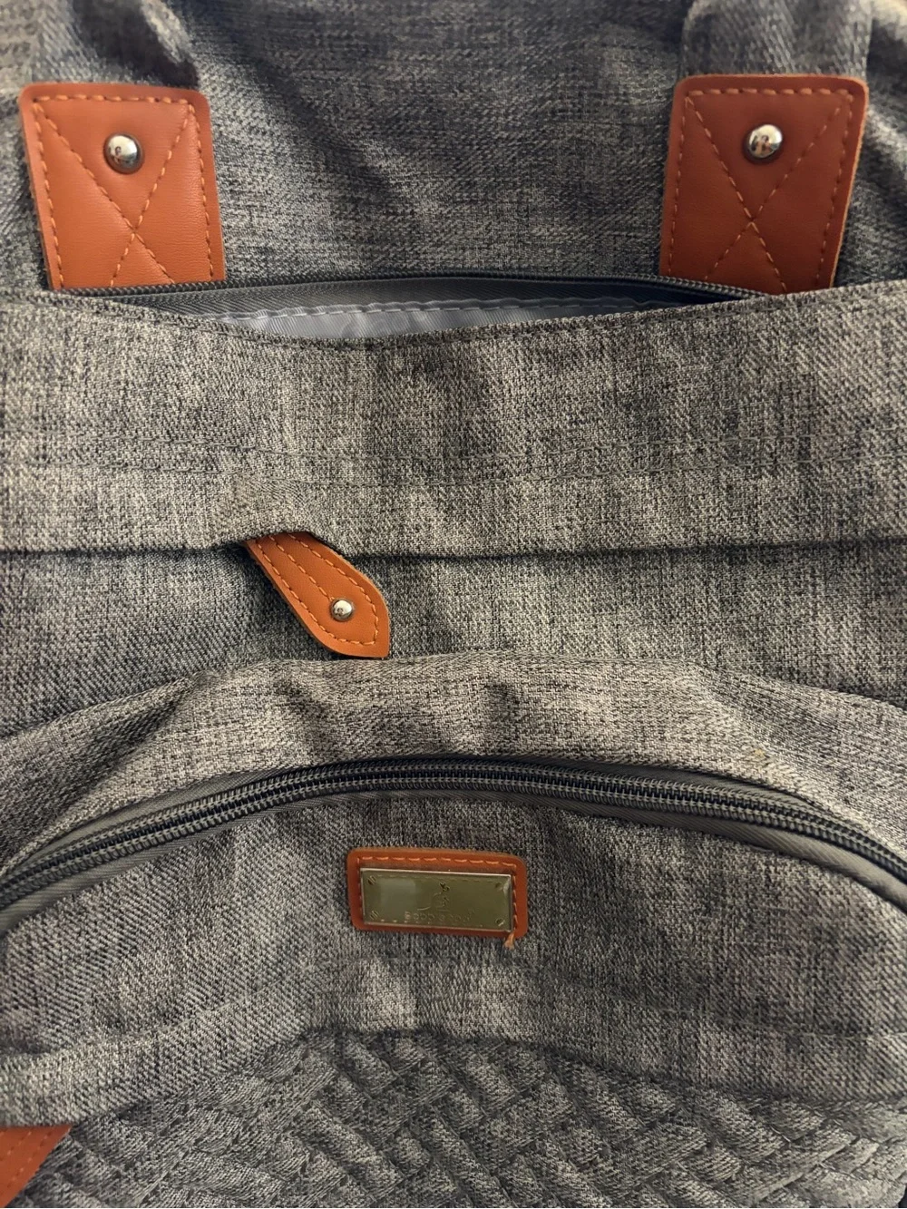 Gray Quilted Baby Bag - BobbieRoo